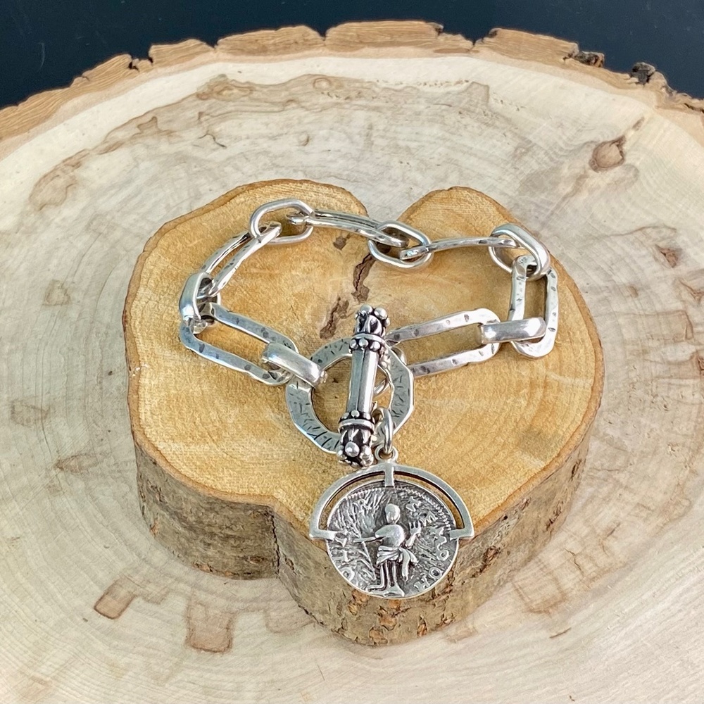 Antique Silver-Plated Bracelet